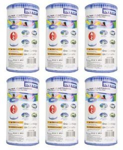 (Pack of 6) Intex 29000E/59900E Easy Set Pool Replacement Type A or C Filter Cartridge