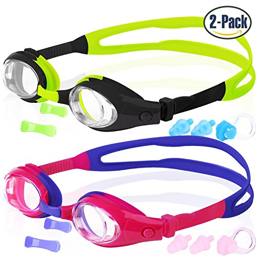 COOLOO Kids Swim Goggles Pack of 2 Swimming Glasses for Children and Early Teens from 3 to 15 Years Old Anti Fog Waterproof UV Protection Made 1 COOLOO Kids Swim Goggles Pack of 2 Swimming Glasses for Children and Early Teens from 3 to 15 Years Old Anti Fog Waterproof UV Protection Made