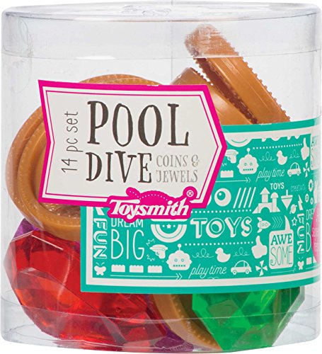 Toysmith Pool Dive Coins and Jewels 14 Piece Toy Set Colors Vary 1 Toysmith Pool Dive Coins and Jewels 14 Piece Toy Set Colors Vary