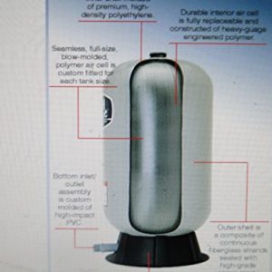 Pentair Wellmate Well Mate Air Cell/Bladder Replacement Kit Wm 6 Wm 9 Wm 12 Wm 14wb Wm 20wb Wm23 Wm 25wb Wm 35wb (WM 23 / WM0300 PEU CH15304)