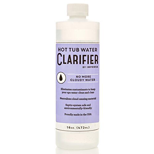 Impresa Products Concentrated Spa Clarifier and Hot Tub Clarifier/Hot Tub Water Clarifier – No More Cloudy Water! MADE IN USA 1 Impresa Products Concentrated Spa Clarifier and Hot Tub Clarifier/Hot Tub Water Clarifier – No More Cloudy Water! MADE IN USA