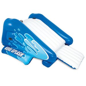 New Shop INTEX Kool Splash Inflatable Swimming Pool Water Slide + Quick Fill Air Pump