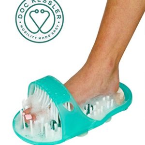 Doc Kessler Easy Reach Foot Spa   No Bend Foot Cleaning Bristle Scrubber Massager
