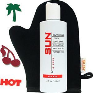 Sun Self Tanning Lotion Ultra Dark Instant Tint   Dark (4 oz.) by Sun Laboratories Self Tanner   Natural Sunless Tanning Lotion  Body and Face for Bronzing and Golden Tan   Dark Sunless Bronzer
