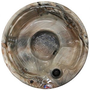 American Spas AM 511RM 5 Person 11 Jet Round Spa  Plug In Play system  with Multi Color Spa Light  Cover