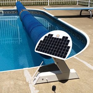 Automatic Solar Blanket Cover Reel Roller - Remote Controlled  Solar Battery Powered  Motorized units for 18x36' rectangular in-ground swimming pools
