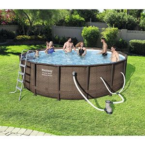 Bestway 16' x 48  Power Steel Frame Above Ground Pool Set