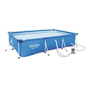 Bestway Steel Pro 118 x 79 x 26 Frame Above Ground Pool Set with Filter Pump