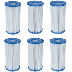 Bestway Swimming Pool Filter Pump Replacement Cartridge Type III 58012 (6 Pack)