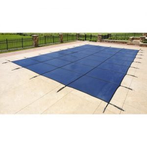 Blue Wave 20-ft x 40-ft Rectangular In Ground Pool Safety Cover - Blue