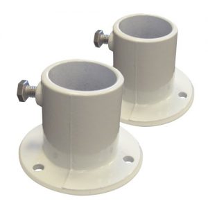 Blue Wave NE1228PR Aluminum Deck Flanges for Above Ground Pool Ladder  Pair