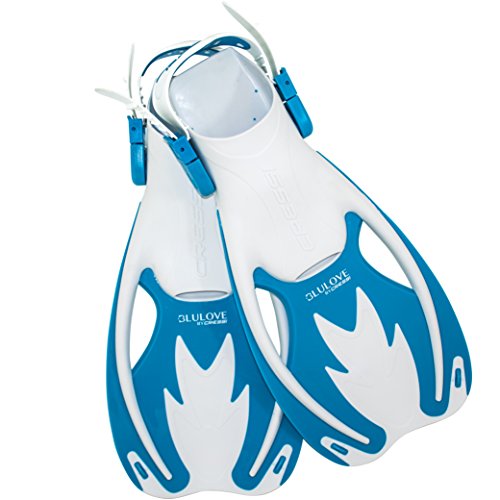 Cressi Rocks Kids Fins (White Light Blue Small Medium) 1 Cressi Rocks Kids Fins (White Light Blue Small Medium)