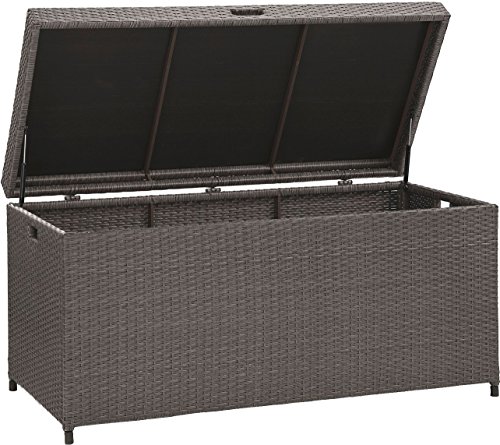 Crosley Furniture Palm Harbor Outdoor Wicker Storage Bin - Grey 1 Crosley Furniture Palm Harbor Outdoor Wicker Storage Bin - Grey