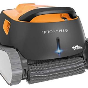 Dolphin Triton Plus Robotic Pool Cleaner with PowerStream and Bluetooth Ideal for Pools Up to 50 Feet