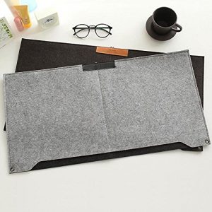 Grey Muti-Functional Double-Deck Large Desk Pads Office Desk Desk Laptop Mat Mouse pad Office Desk Organizer-24 8x13 inch