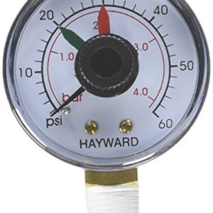 Hayward ECX271261 Boxed Pressure Gauge with Dial Replacement for Select Hayward Filter and Multiport Valve
