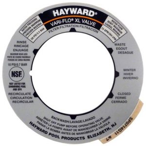 Hayward SPX0714G Multiport Label for SP0714T