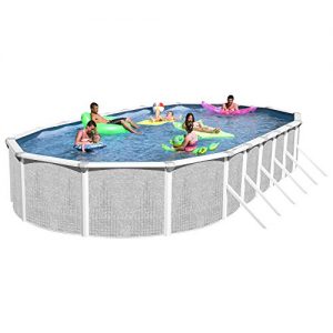 Heritage TA 331852GP-DXP Taos Complete Above Ground Pool  33-Feet x 18-Feet x 52-Inch
