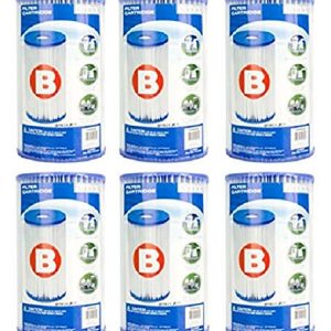INTEX TYPE B EASY SET POOL FILTER CARTRIDGE (6-PACK) 29005E  NEW