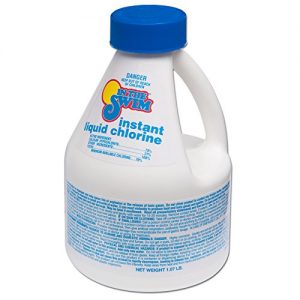 In The Swim Instant Liquid Chlorine for Swimming Pools   4 x 1.07 Pound Bottles