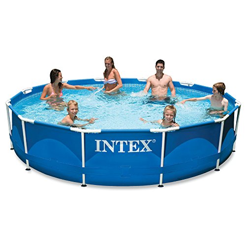 Intex 12ft X 30in Metal Frame Pool Set Filter Pump 1 Intex 12ft X 30in Metal Frame Pool Set Filter Pump