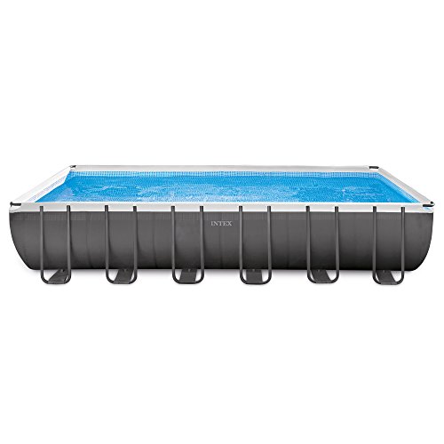Intex 24ft X 12ft X 52in Ultra Frame Rectangular Pool Set with Sand Filter Pump   Saltwater System  Ladder  Ground Cloth  Pool Cover  Deluxe Maintenance Kit   Volleyball Set 1 Intex 24ft X 12ft X 52in Ultra Frame Rectangular Pool Set with Sand Filter Pump   Saltwater System  Ladder  Ground Cloth  Pool Cover  Deluxe Maintenance Kit   Volleyball Set