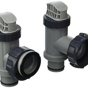 Intex Above Ground Plunger Valves with Gaskets   Nuts Replacement Part (2 Pack)