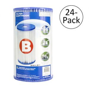 Intex Pool Easy Set Type B Replacement Filter Pump Cartridge (24 Pack)   29005E
