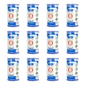 Intex Replacement Pool Filter Cartridge - Type B - 12 Pack
