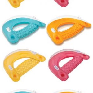 Intex Sit 'N Float Inflatable Colorful Floating Loungers  8 Pack (Colors Vary)