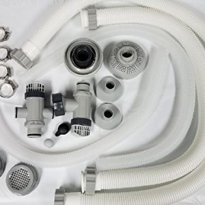 Intex pool accessory kit with pump hoses  plunger valves  jet nozzle and Small strainer set