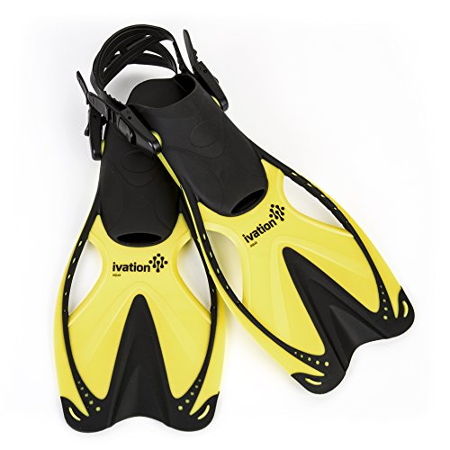 Ivation Kids Swim Fins - Diving Fins - Adjustable Speed Fins Super-soft for Diving Snorkeling Swimming Watersports Yellow Small Medium 9-13 1 Ivation Kids Swim Fins - Diving Fins - Adjustable Speed Fins Super-soft for Diving Snorkeling Swimming Watersports Yellow Small Medium 9-13
