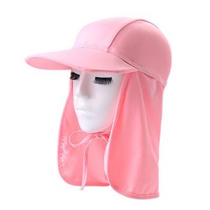 Joylish Kids Sun Protection Swimming Hats Dinosaur Flap Hat with Chin Strap for Girls Boys Pink
