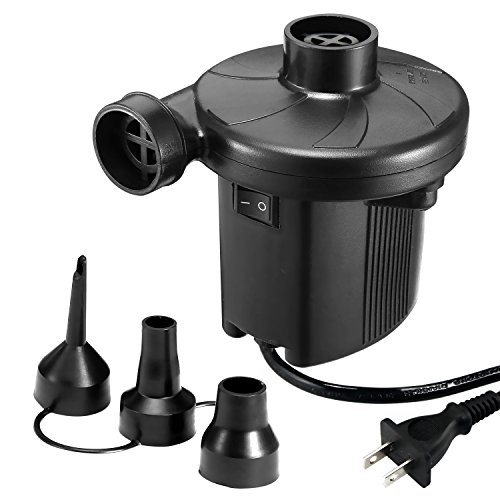 KUMEED Electric Air Pump Quick Fill Inflator for Inflatables Camp Bed Mattress Rafts Pool Float Inflator Deflator in 110V Black 1 KUMEED Electric Air Pump Quick Fill Inflator for Inflatables Camp Bed Mattress Rafts Pool Float Inflator Deflator in 110V Black