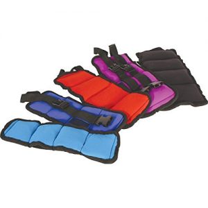 Kiefer 811400-10 Ankle Wrist Weights (1-Pair)  5 Pounds Each  Black