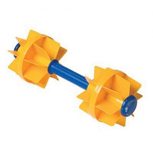 Kiefer Water Workout Dumbbells with 6-Inch Diameter Floats  Medium Resistance (1-Pair)  Yellow