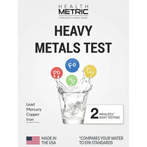 Lead Iron Copper and Mercury - Home Water Test Kit for Well Tap and Drinking Water   Fast   Accurate Quality Testing to EPA standards   Easy to Use and Sensitive Tester Strips Made in USA
