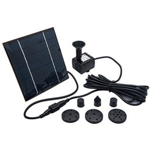 MASO 7V 1 4W 180L H Solar Panel Powered Water Feature Pump Garden Pool Pond Aquarium Fountain Brushless for Bird Bath Pond Pull Garden - Power Pump：JT-180（CE ROHS IP68） DC7V，140MA