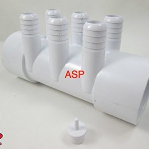 Manifold Hot Tub Spa Part 2" slip x 2" slip x (6) 3/4" Water How To Video