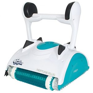 Maytronics Dolphin Neptune Plus Robotic In Ground Swimming Pool Cleaner with Caddy Cart - 99996343-US