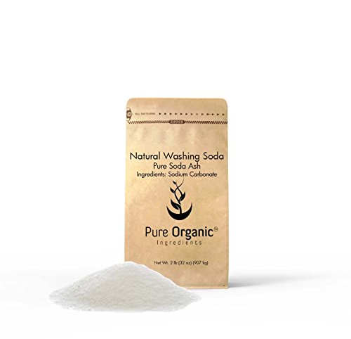 Natural Washing Soda or Soda Ash or Sodium Carbonate 2 lb (32 oz) Multi-Purpose Cleaner Water Softener and Stain remover Eco-Friendly Packaging (Also available in 4 oz 11 oz 1 lb 5 lb) 1 Natural Washing Soda or Soda Ash or Sodium Carbonate 2 lb (32 oz) Multi-Purpose Cleaner Water Softener and Stain remover Eco-Friendly Packaging (Also available in 4 oz 11 oz 1 lb 5 lb)