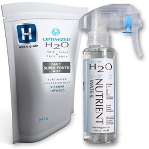 OPTIMIZED- Best Anti Aging Lightweight Hydrating Mist For Hair  Face  Skin  Vitamin C Toner   Hyaluronic Acid serum  Maximum Clinical Strength made by a Stanford Ph D Doctor  MULTI-BOND Coconut Oil  Sunflower  Sea Buckthorn LARGE 118ml