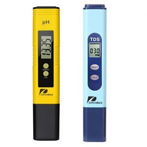 Pancellent Water Quality Test Meter TDS PH 2 in 1 Set 0-9990 PPM Measurement Range 1 PPM Resolution 2  Readout Accuracy (Yellow) …