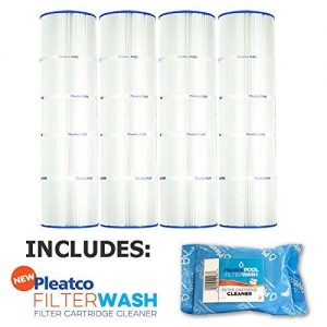 Pleatco Cartridge Filter PCC105-PAK4 Pack of 4 Pentair Clean   Clear Plus 420 Waterway CW425 C-7471 w  1x Filter Wash