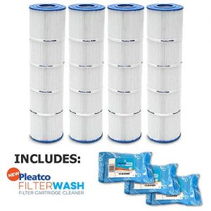 Pleatco Cartridge Filter PJAN145-PAK4 Jandy CL 580 4 Pack w  3x Filter Washes