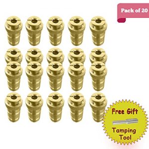 Pool Cover Anchor - Brass Anchor for Pool Safety Cover with Tamping Pin Tool - 5 8 Anchor  Fits 3 4 Hole (20 Anchor with Tamping tool)