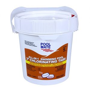 Pool Mate 1 1405M All in 1 Swimming Pool 3 Inch Chlorinating Tablets  5 Pound