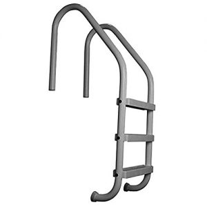 SAFTRON P-324-L3-GG 3-Step Inground Pool Ladder  Graphite Gray