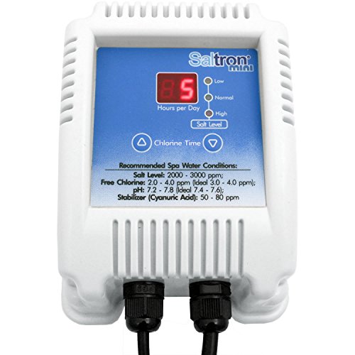 Saltron Mini Salt System Drop-In Saltwater Chlorine Generator for Hot Tubs Swim Spas - up to 2000 Gallons 1 Saltron Mini Salt System Drop-In Saltwater Chlorine Generator for Hot Tubs Swim Spas - up to 2000 Gallons