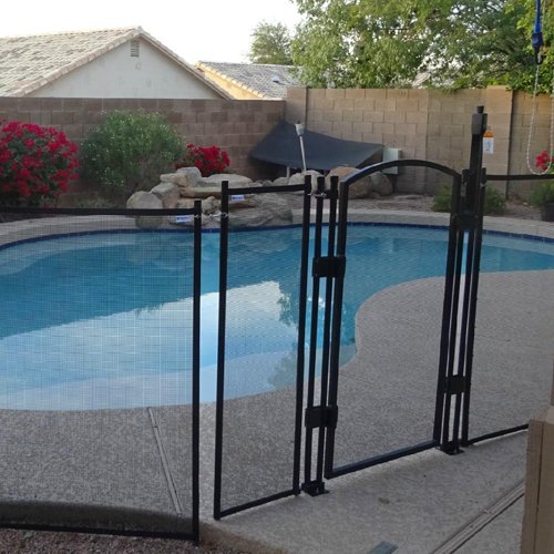 Sentry Safety DIY Pool Fence by EZ-Guard 4' 12' Long Removable Child Barrier Pool Safety Mesh Fence (Black) 1 Sentry Safety DIY Pool Fence by EZ-Guard 4' 12' Long Removable Child Barrier Pool Safety Mesh Fence (Black)
